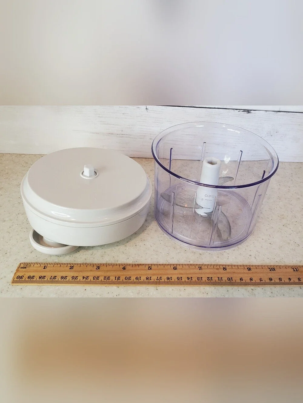 Pampered Chef Manual Food Processor Chopper 3 Cup Pull Handle Salsa Prep